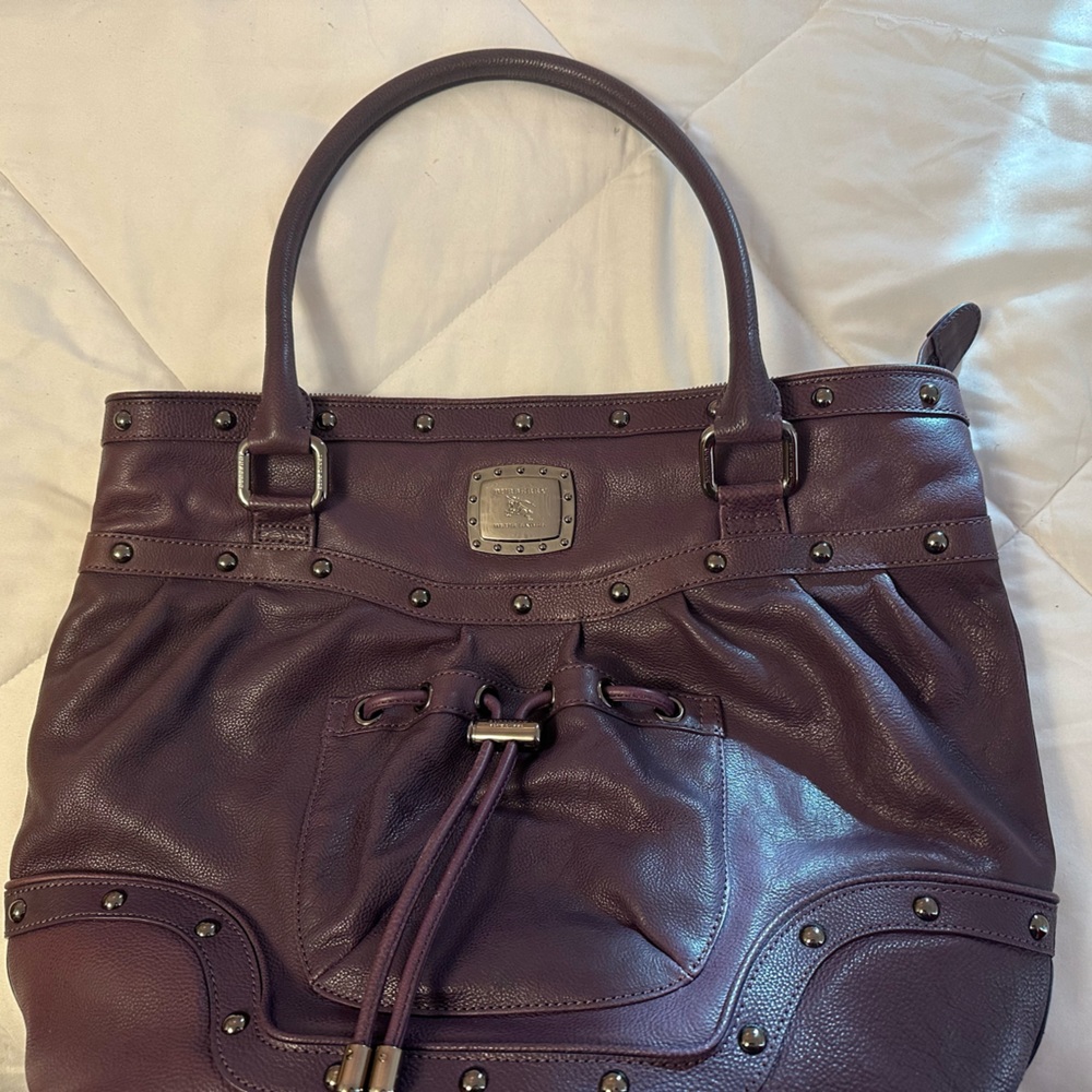 Used Purple Burberry Purse